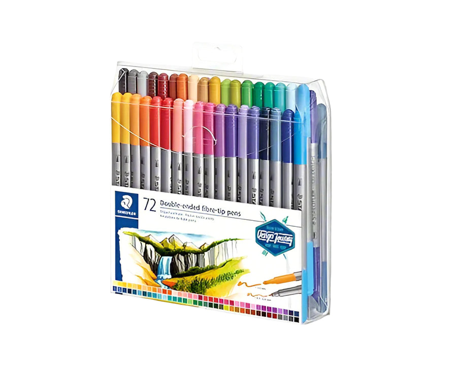 Staedtler Double-Ended Fibre Tip Pens (Set of 72)