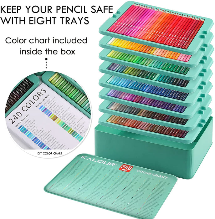 Kalour - Premium Colored Pencils Set of 240 pcs