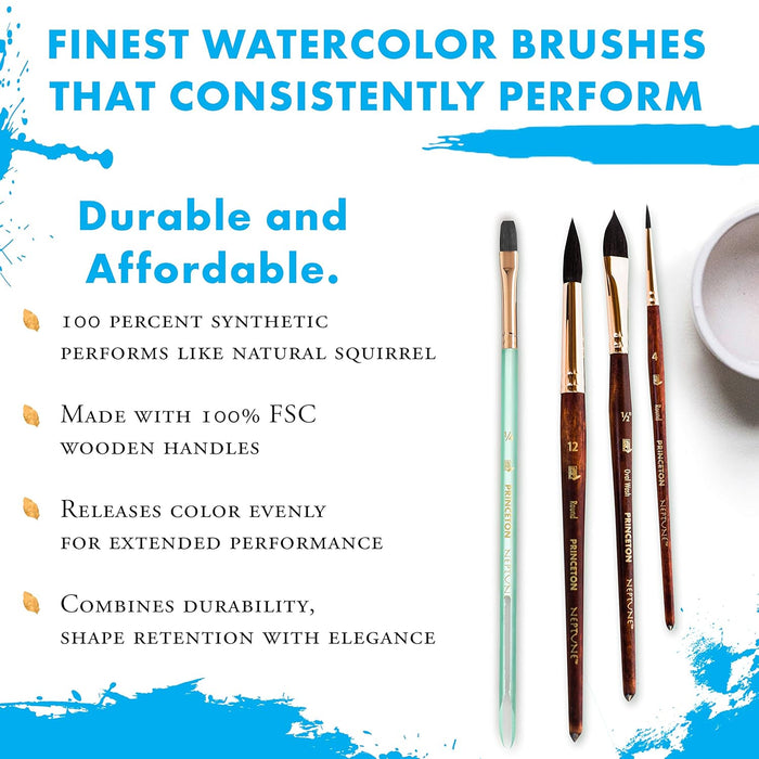 Princeton Neptune Brush Set - 4 Pcs (Series - 4750)