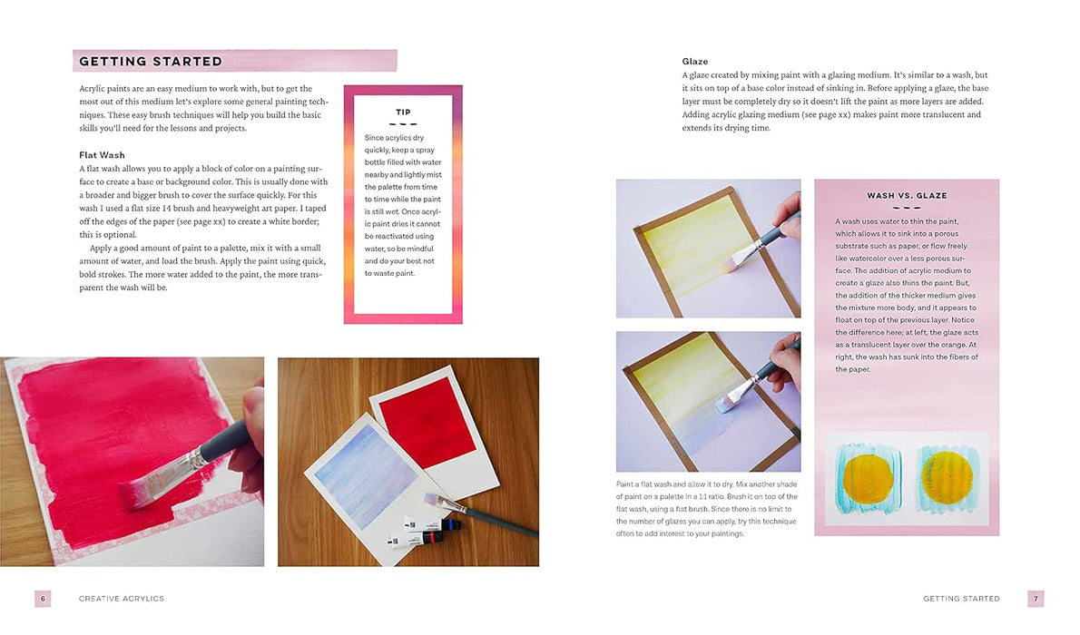 Creative Acrylics by Carla Co Chua – Beginner’s Step-by-Step Guide to Painting with Color, Texture & Effects