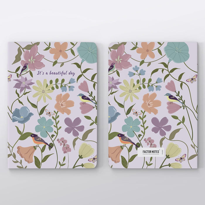 FACTOR NOTES A5 Ruled Notebook – It’s a Beautiful Day (90 GSM, 160 Pages)
