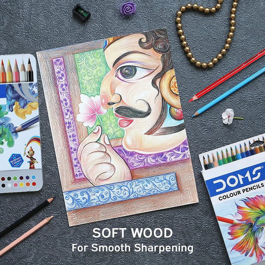 DOMS - Super Soft Colour Pencils - 24 shades