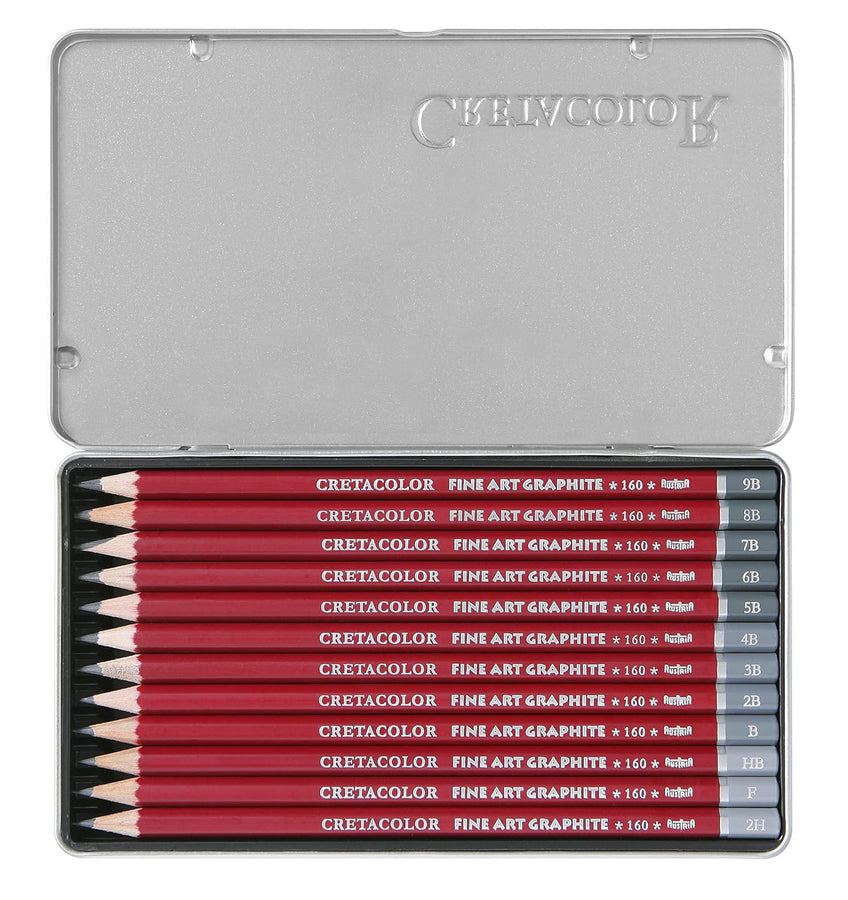 Cretacolor Fine Art Graphite Pencils – Set of 12