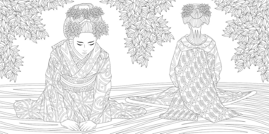 A Passion For Japan A Coloring Exploration (Calm Coloring: Natural Wonders)