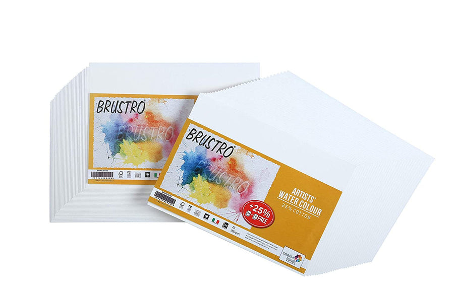 Brustro Artists' Watercolour Paper – A5 | 200 GSM | 24 Sheets