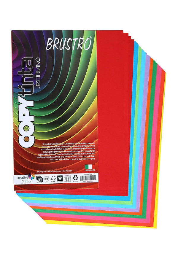 Brustro Fabriano Copy Tinta A4 Assorted Bright Colour