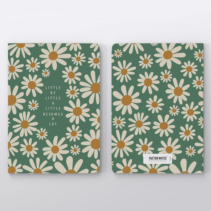 FACTOR NOTES A5 Ruled Notebook – Little by Little (90 GSM, 160 Pages)