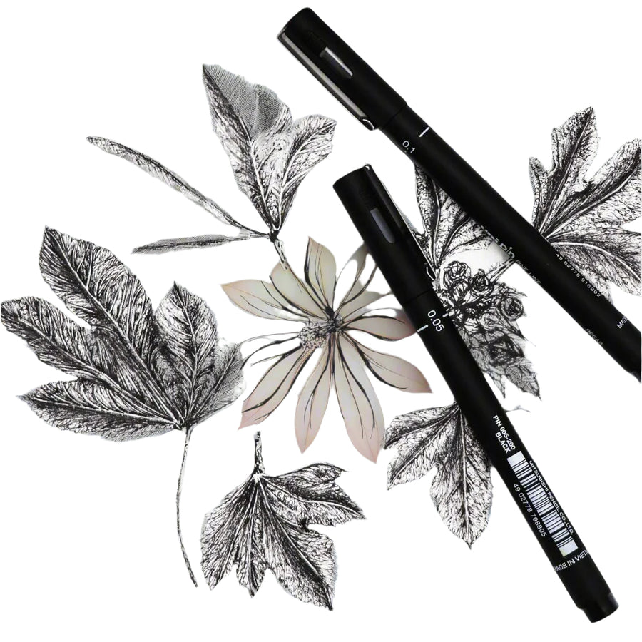 Uni Pin Fineliner Drawing Pen Set of 6