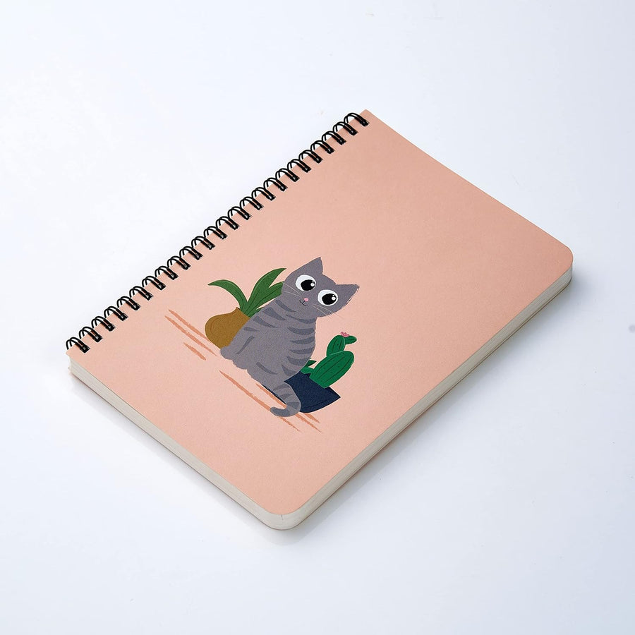 Factor Notes Spiral-Bound Notebook – (Curious Cat)