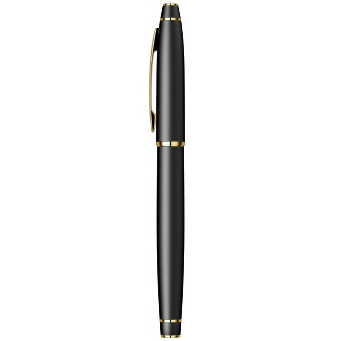 Scrikss Noble 35 Roller Pen – Matt Black with Gold Trim
