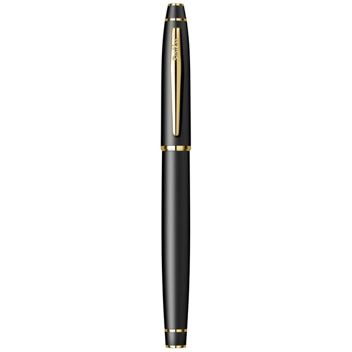 Scrikss Noble 35 Roller Pen – Matt Black with Gold Trim
