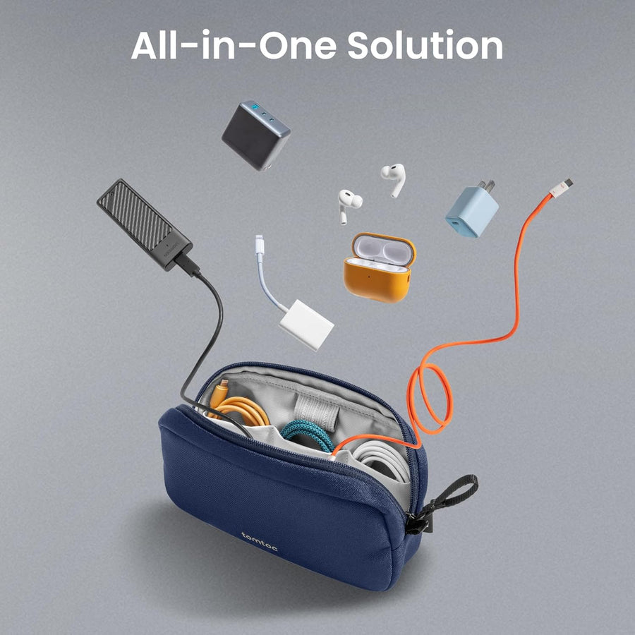 Tomtoc Light-T12 Electronic Accessory Pouch 1L – Navy Blue