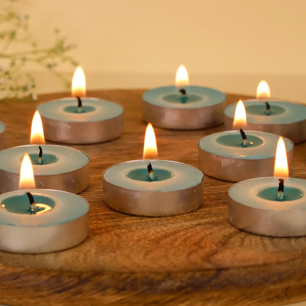 IRIS 15 Pack Fragranced Tealights – Cool Blue