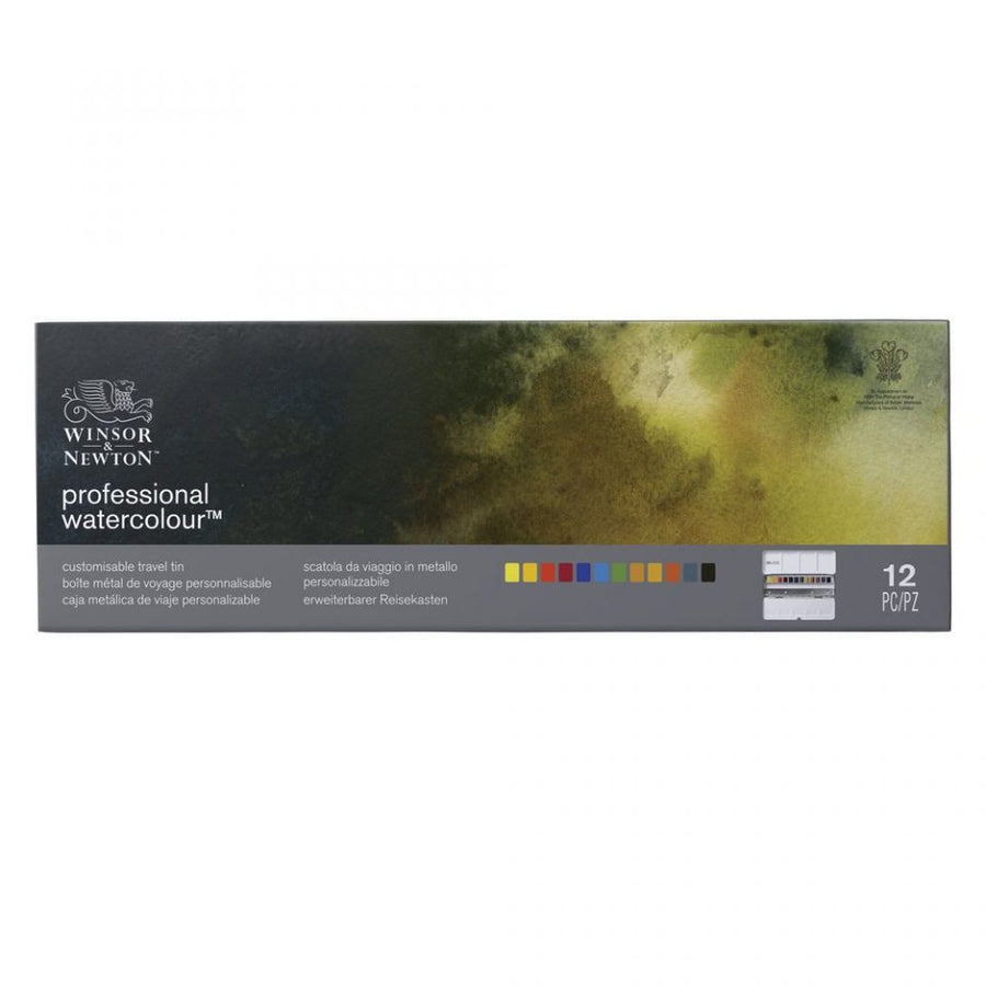 Winsor & Newton Professional Watercolour Customisable Travel Tin (12pc)