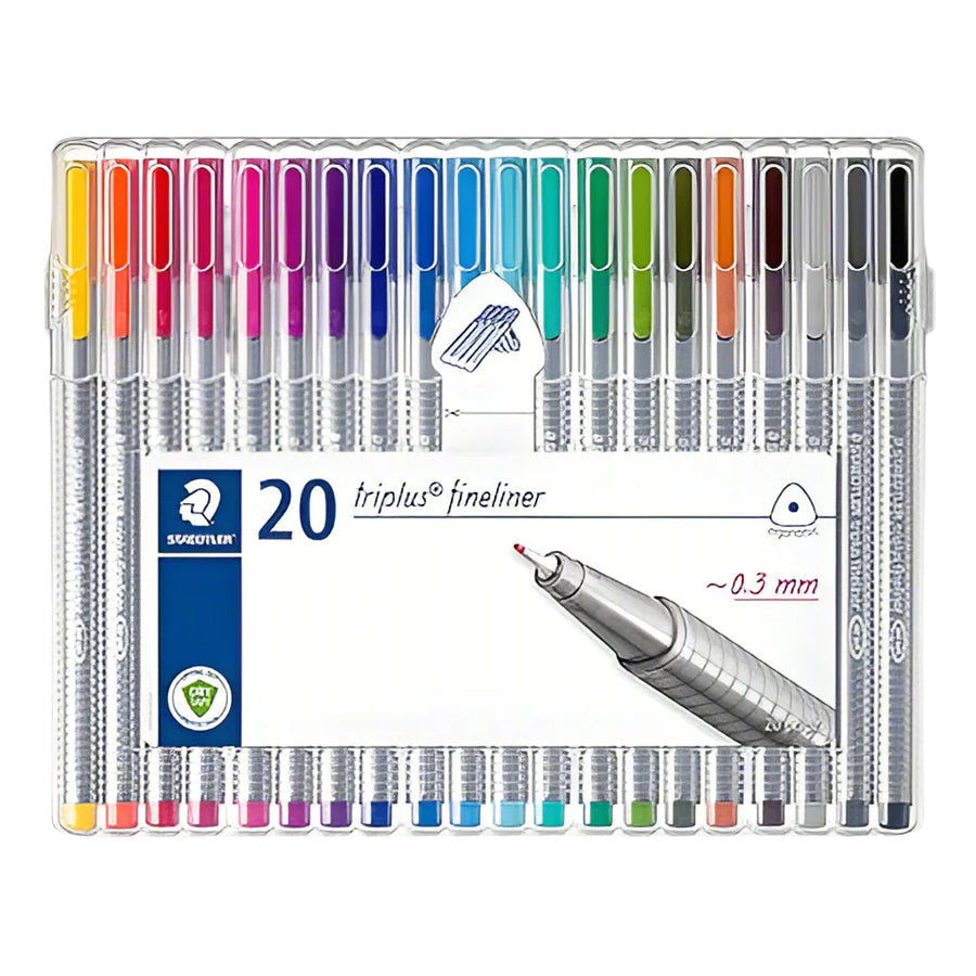 Staedtler Triplus Fineliner Pen 0.3 mm - Set Of 20