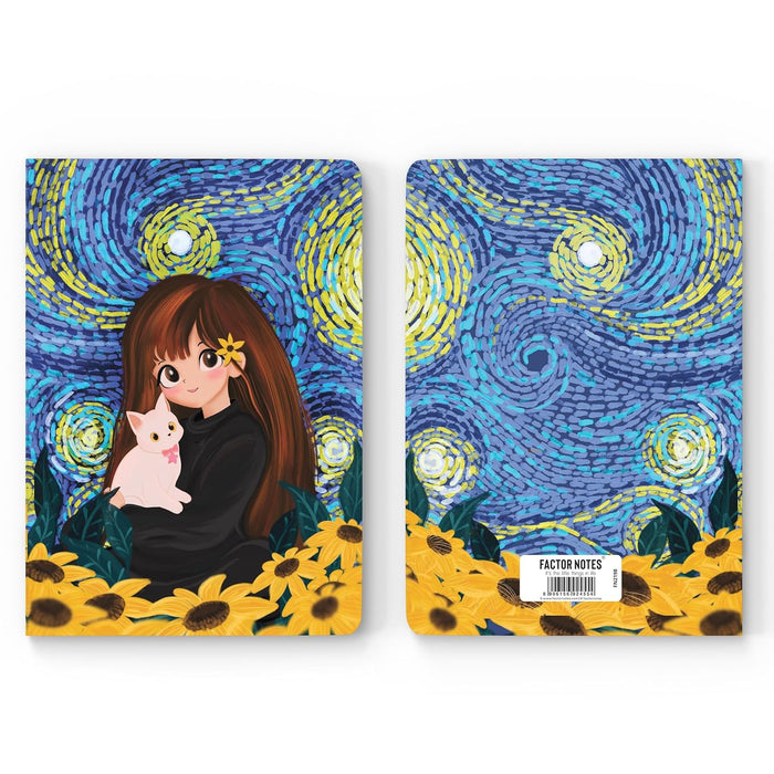 Factor Notes A5 Ruled Notebook – Starry Night