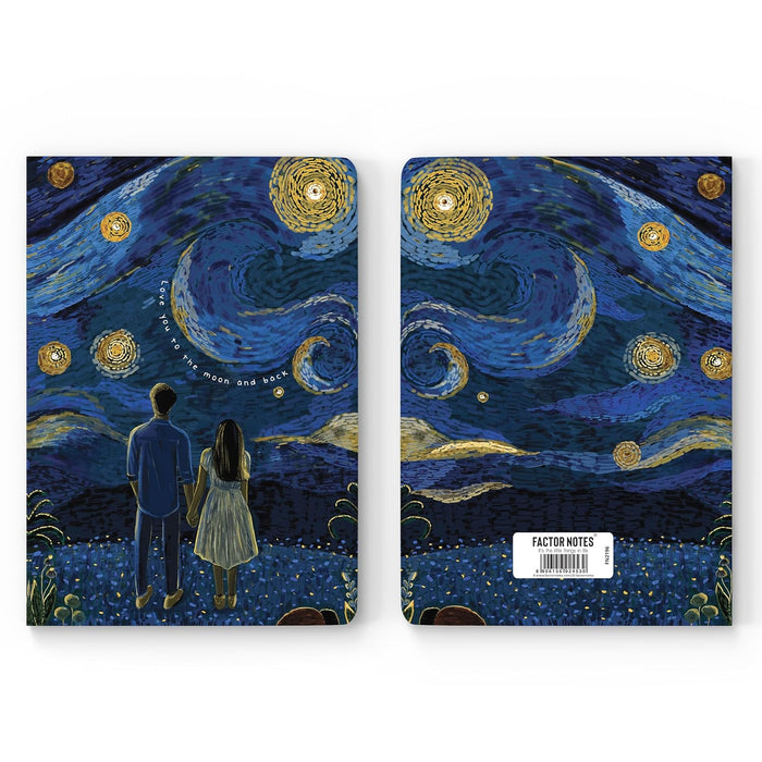 Factor Notes A5 Ruled Notebook – Love You To The Moon And Back