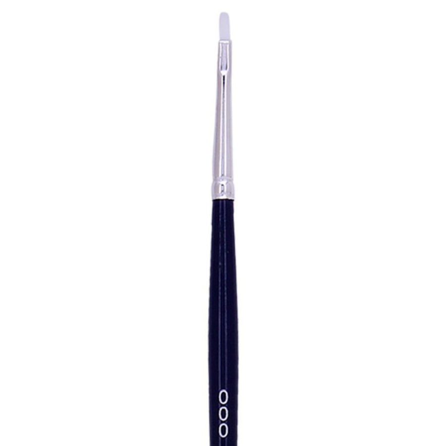 Art Essentials - Oyster White Synthetic Hair Brush - 965 Series - Bright - Short Handle - Size 000