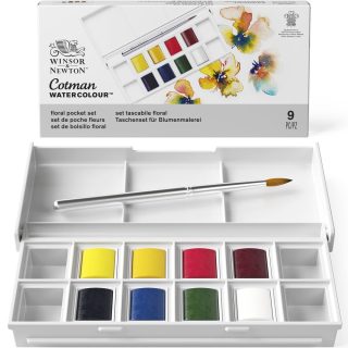 Winsor & Newton Cotman Watercolour Floral Pocket Set (9 pc)
