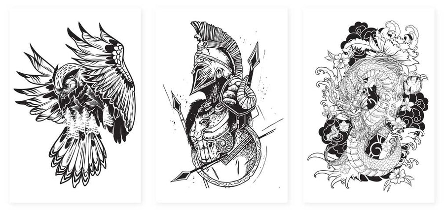 Art Maker Tattoo Colouring Book