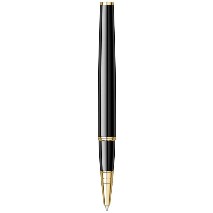Scrikss Honor 38 Roller Pen – Black with Gold Trim (GT)