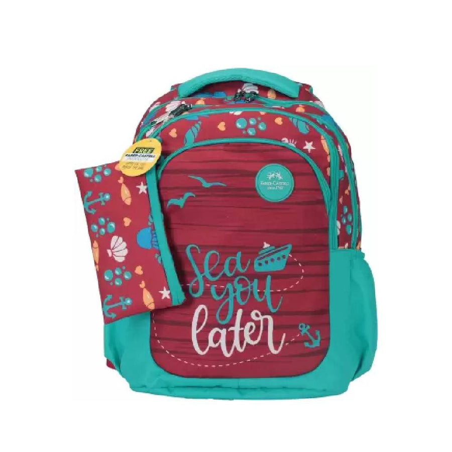Faber-Castell Sea You Later Backpack - Red