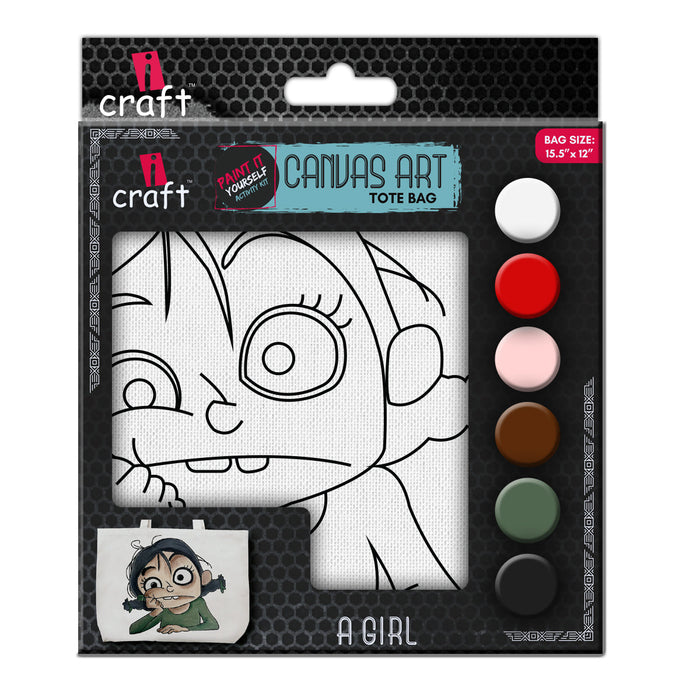 iCraft DIY Canvas Tote Bag – A Girl Design