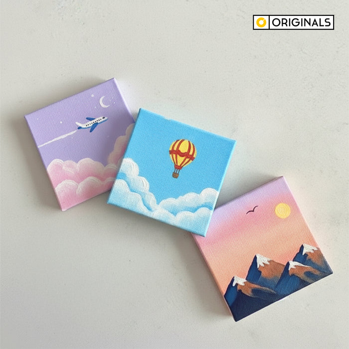 Mango Originals Canvas Board – 3” x 3” (Set of 3)