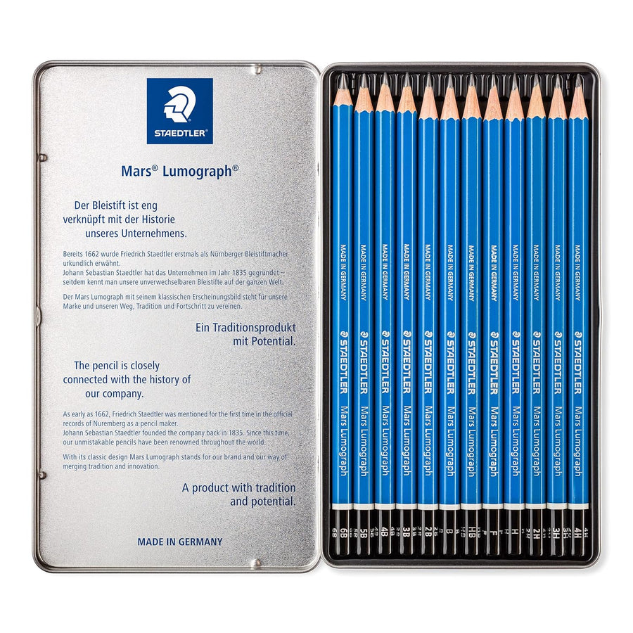 Staedtler - Mars Lumograph Drawing Pencil Set of 12