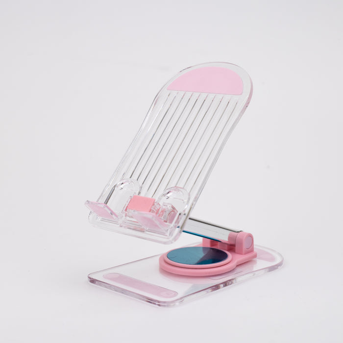 Transparent Mobile Stand (17570-2) - Pink