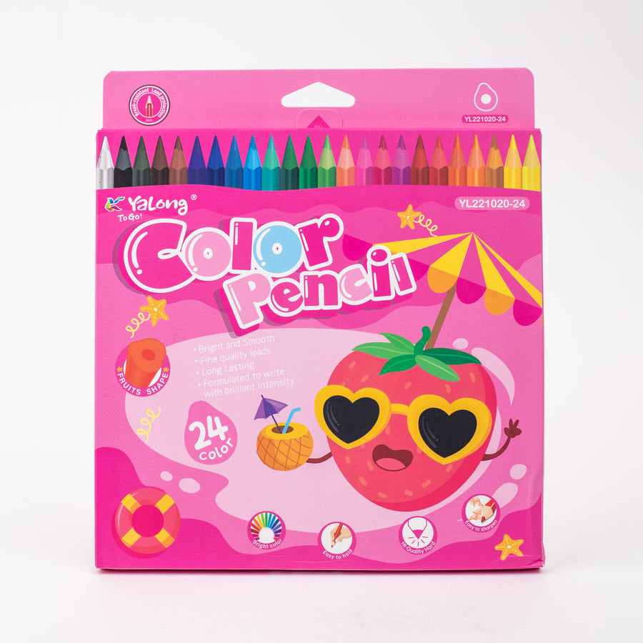 Yalong Colour Pencil Set Of 24 - (YL221020-24)