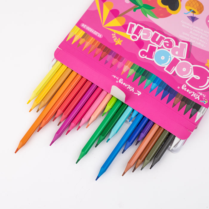 Yalong Colour Pencil Set Of 24 - (YL221020-24)