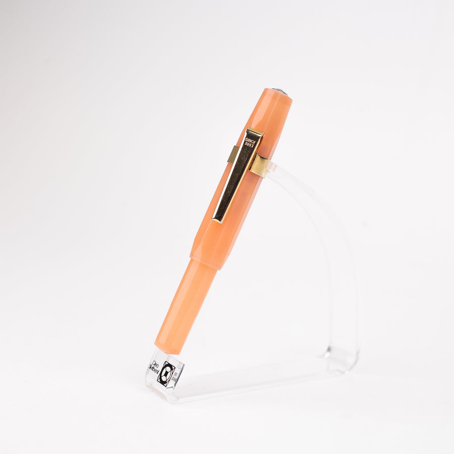 kaweco-frosted-sport-fountain-pen-orange-front-view
