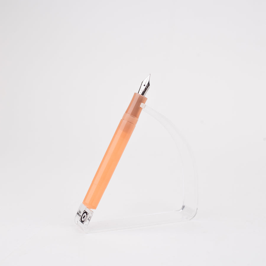 kaweco-frosted-sport-fountain-pen-orange-open-view