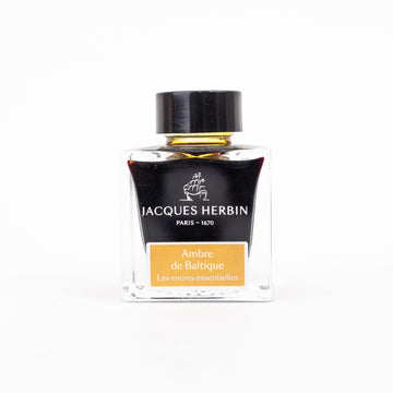jacques-herbin-essentielles-ink bottle-50ml-ambre-de-baltique-front-view