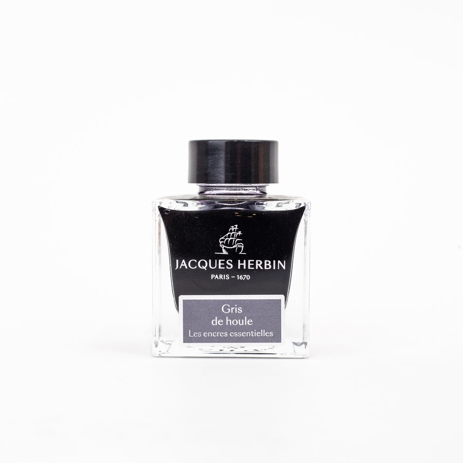 jacques-herbin-essentielles-ink-bottle-(Gris de Houle - 50 ML)-13108JT-front-view