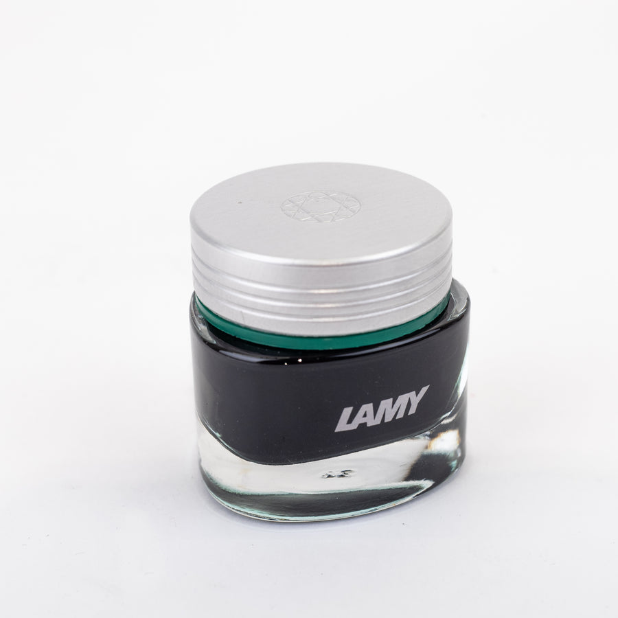 lamy-T53-crystal-ink-bottle-420-30ml-peridot-side-view