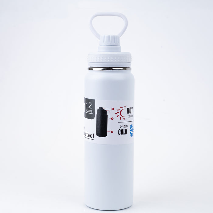 Vacuum Insulated Stainless Steel Bottle (16062-5) - White