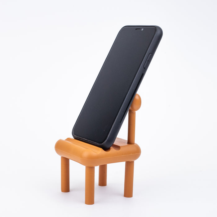 Chair Shape Cell Phone Holder (17570-1) - Tan