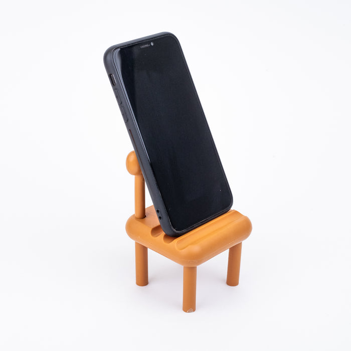 Chair Shape Cell Phone Holder (17570-1) - Tan