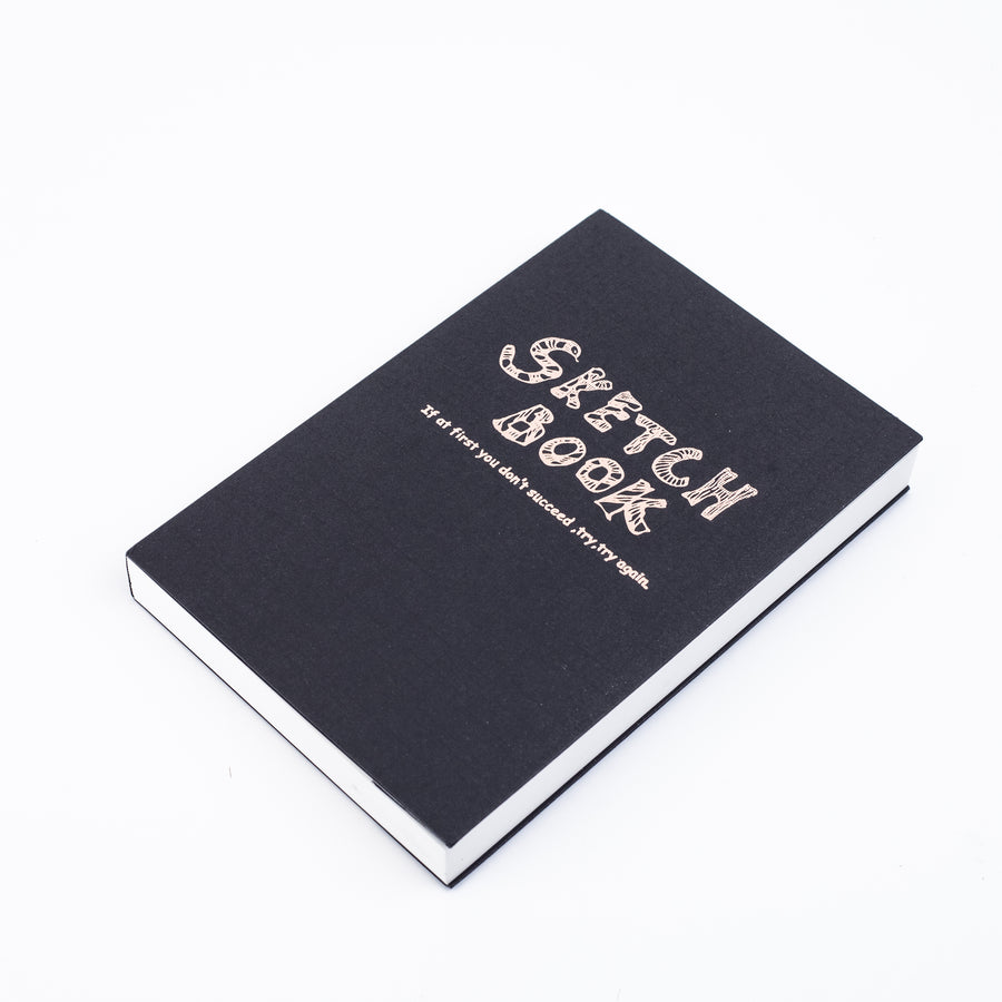 Potentate Black Paper Cover Sketchbook - A5 (142x210mm)
