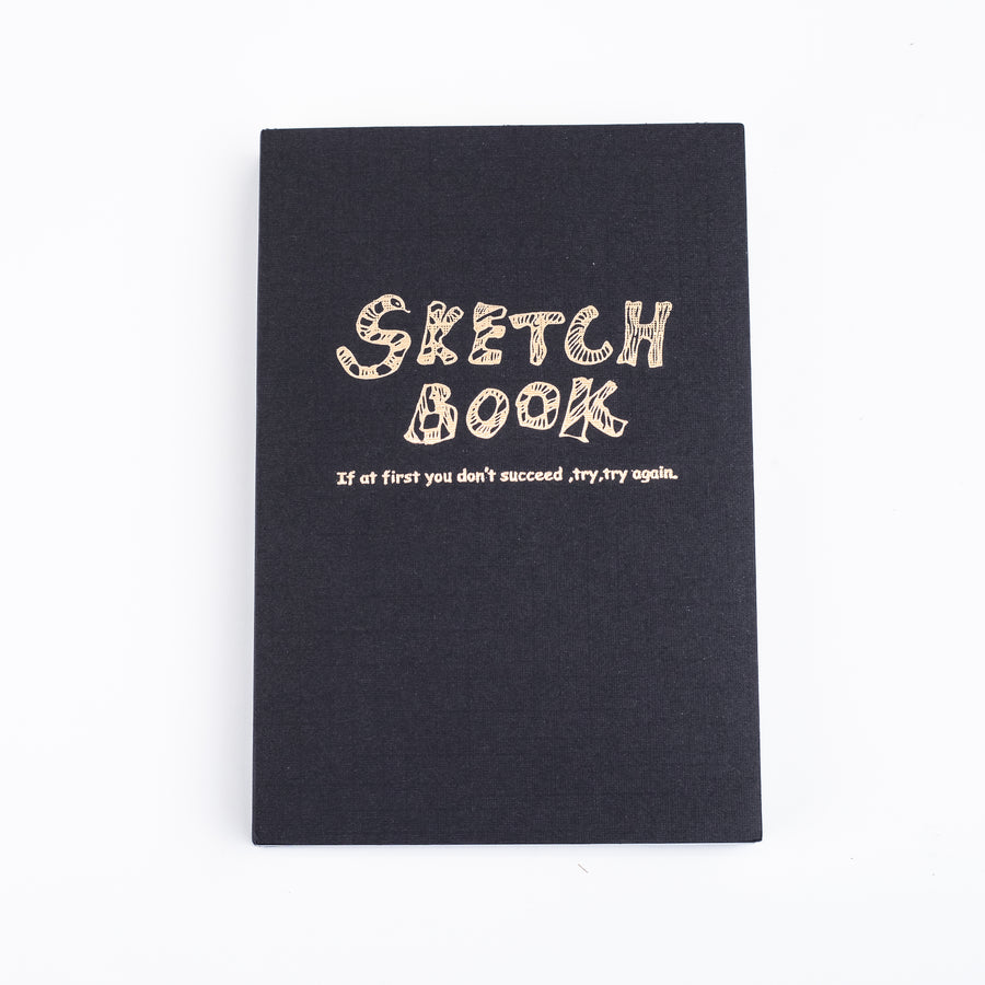 Potentate Black Paper Cover Sketchbook - A5 (142x210mm)