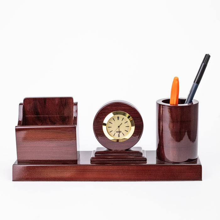 Jags-Wooden-Pen-Mobile-Stand-Clock-placing pens