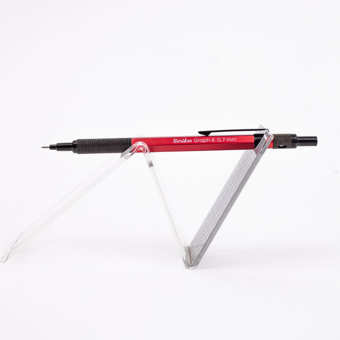 Scrikss Graph X 0 7mm Mechanical Pencil Metallic Red Mango scrikss-graph-x-0-7mm-mechanical-pencil-metallic-red-mango