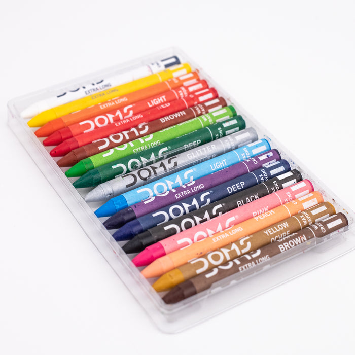 DOMS - Extra Long Wax Crayons - 16 Shades