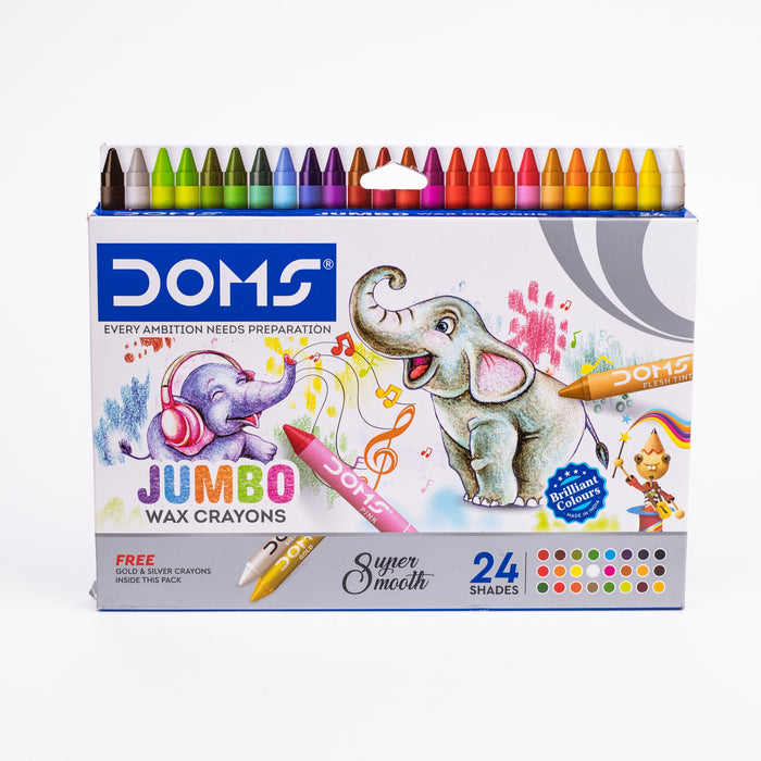 DOMS Jumbo Wax Crayon - 24 Shades