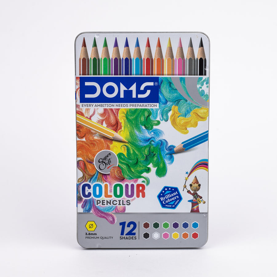 DOMS - Super Soft Colour Pencils - 12 shades