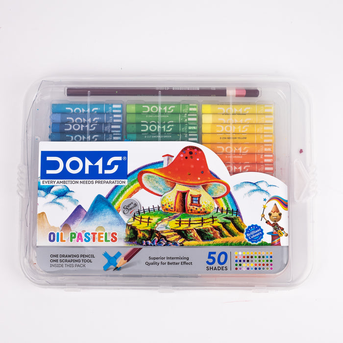 DOMS Oil Pastels Set Of 50 With Case