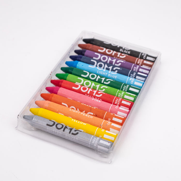 DOMS - Jumbo Super Smooth Wax Crayons - 12 Shades