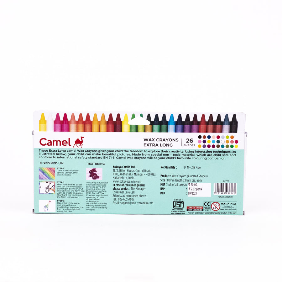 Camel - Extra long Wax Crayons